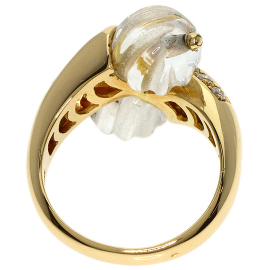 Boucheron Ring 18K Yellow Gold gold Rock crystal diamond