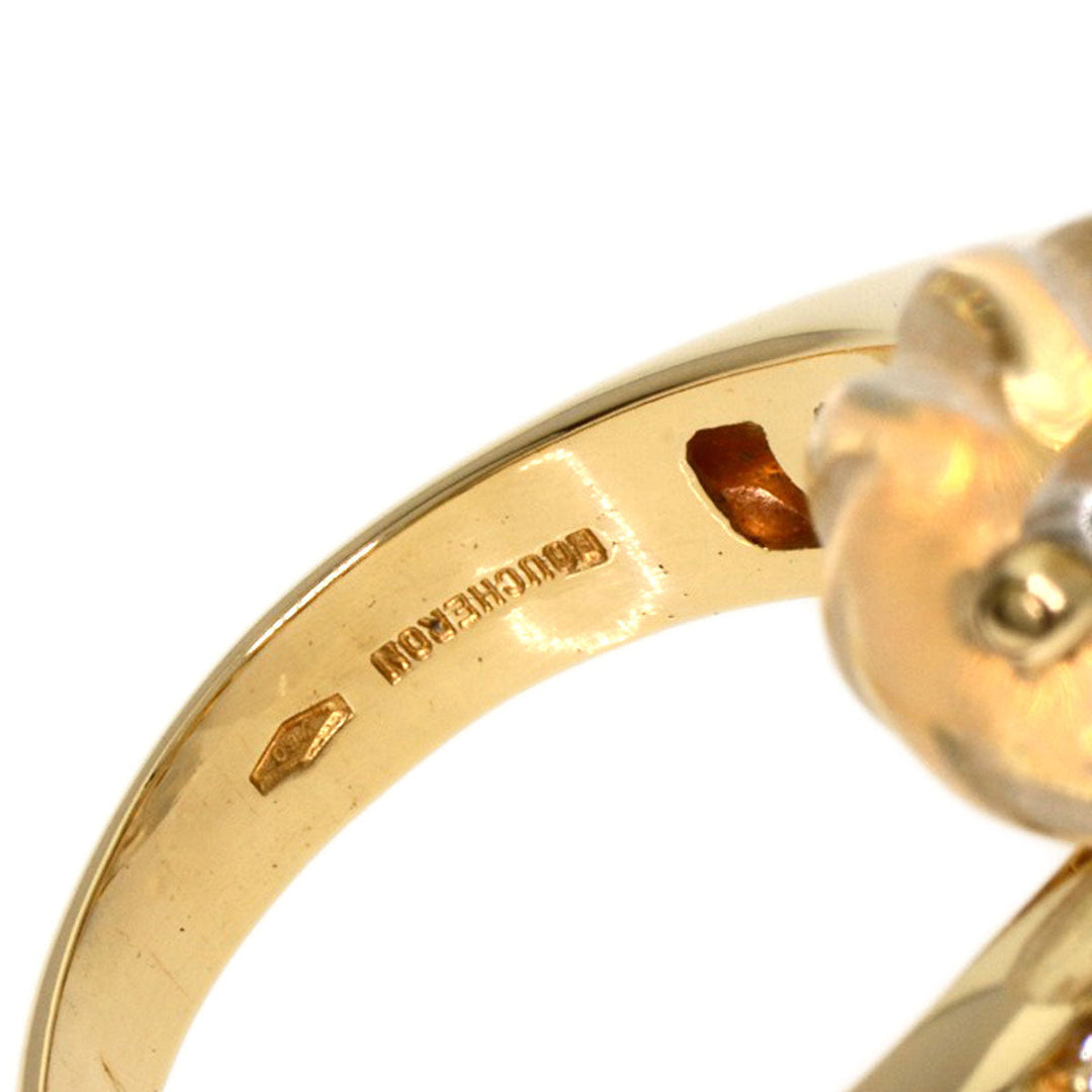 Boucheron Ring 18K Yellow Gold gold Rock crystal diamond