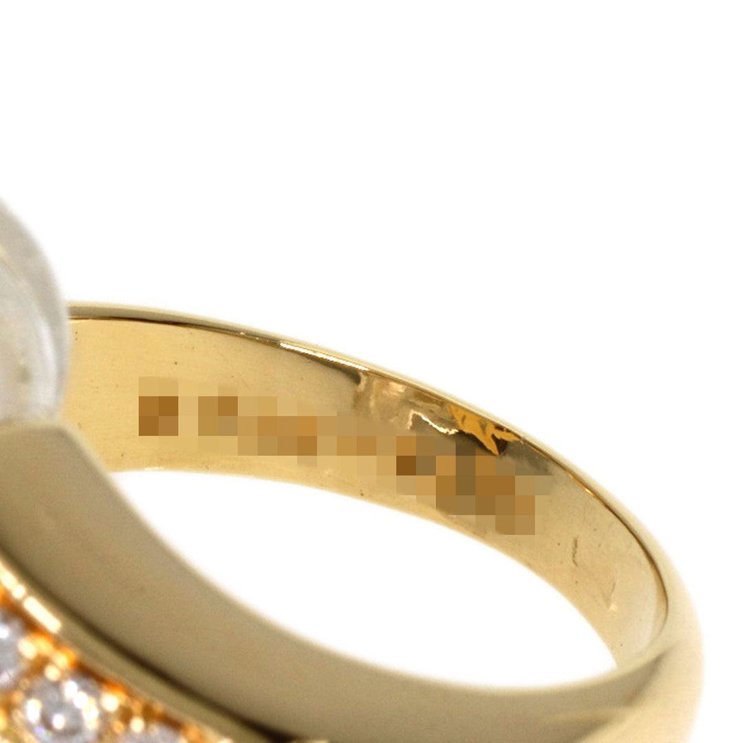 Boucheron Ring 18K Yellow Gold gold Rock crystal diamond