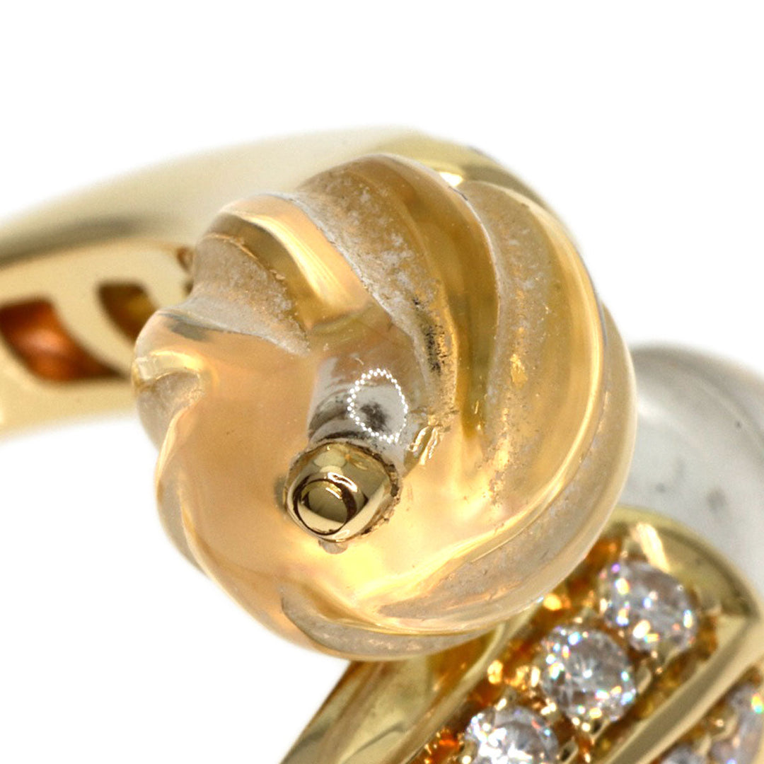 Boucheron Ring 18K Yellow Gold gold Rock crystal diamond