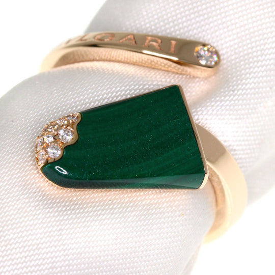 BVLGARI Ring 18K Pink Gold gold BVLGARI BVLGARI Gelati Malachite Diamond #50
