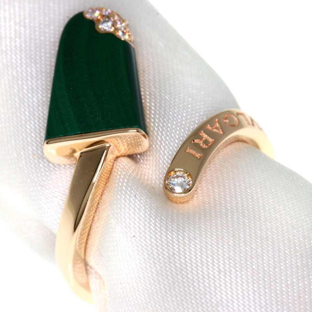 BVLGARI Ring 18K Pink Gold gold BVLGARI BVLGARI Gelati Malachite Diamond #50