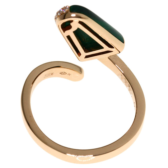 BVLGARI Ring 18K Pink Gold gold BVLGARI BVLGARI Gelati Malachite Diamond #50