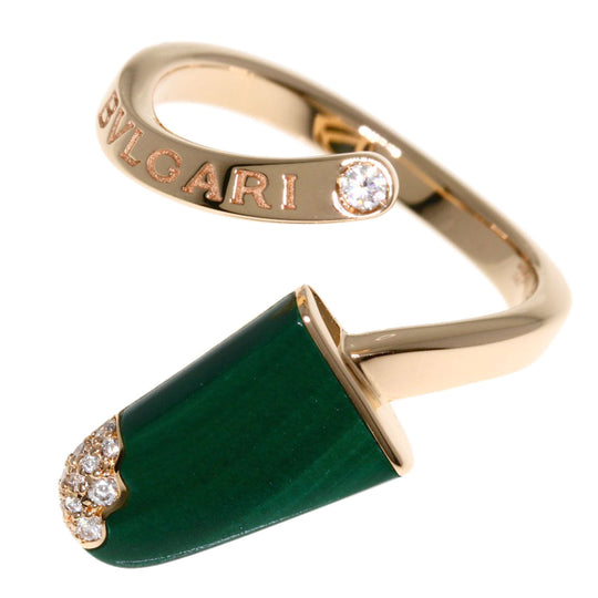 BVLGARI Ring 18K Pink Gold gold BVLGARI BVLGARI Gelati Malachite Diamond #50