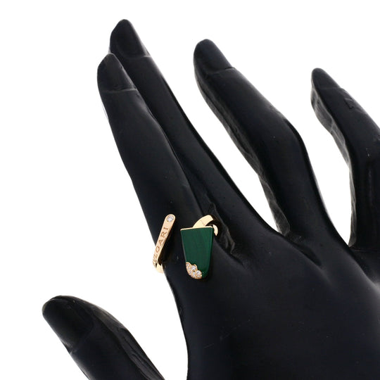 BVLGARI Ring 18K Pink Gold gold BVLGARI BVLGARI Gelati Malachite Diamond #50