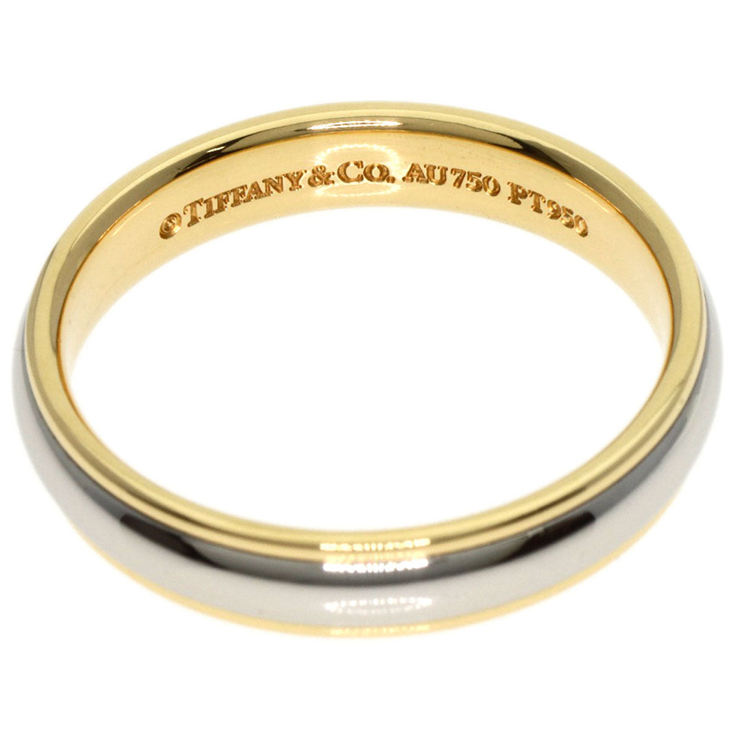 TIFFANY&Co. Ring 18K Yellow Gold Silver Classic band