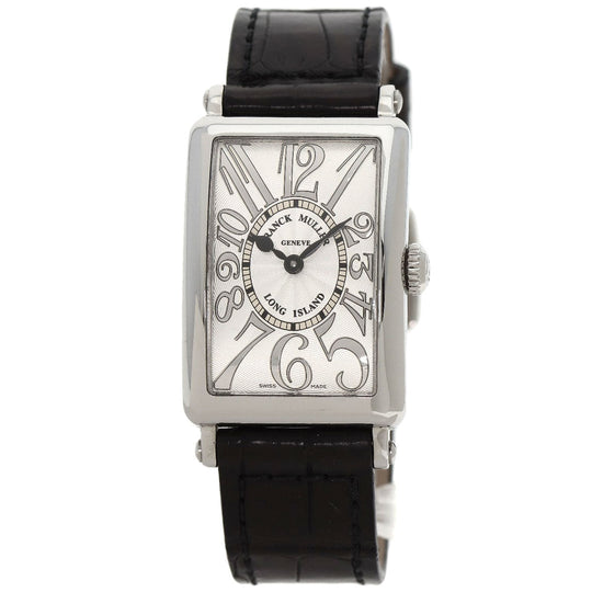 FRANCK MULLER Watches Quartz 902QZ Stainless Steel, Leather Silver Long Island Silver dial Women Used Authentic