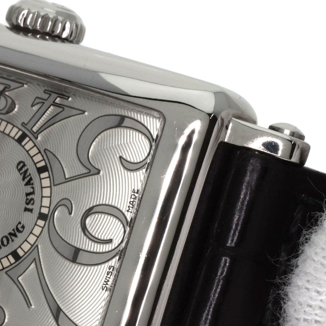 FRANCK MULLER Watches Quartz 902QZ Stainless Steel, Leather Silver Long Island Silver dial Women Used Authentic