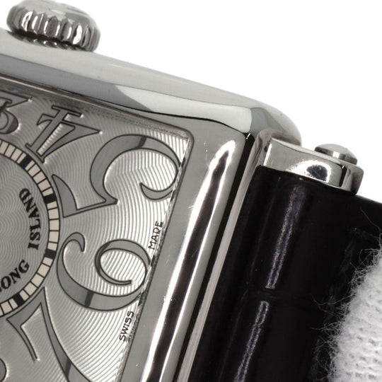 FRANCK MULLER Watches Quartz 902QZ Stainless Steel, Leather Silver Long Island Silver dial Women Used Authentic