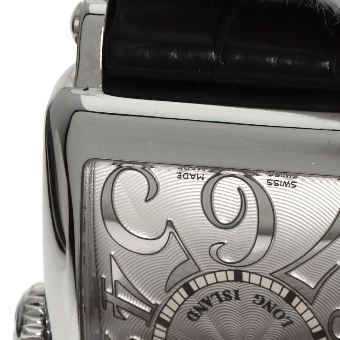 FRANCK MULLER Watches Quartz 902QZ Stainless Steel, Leather Silver Long Island Silver dial Women Used Authentic