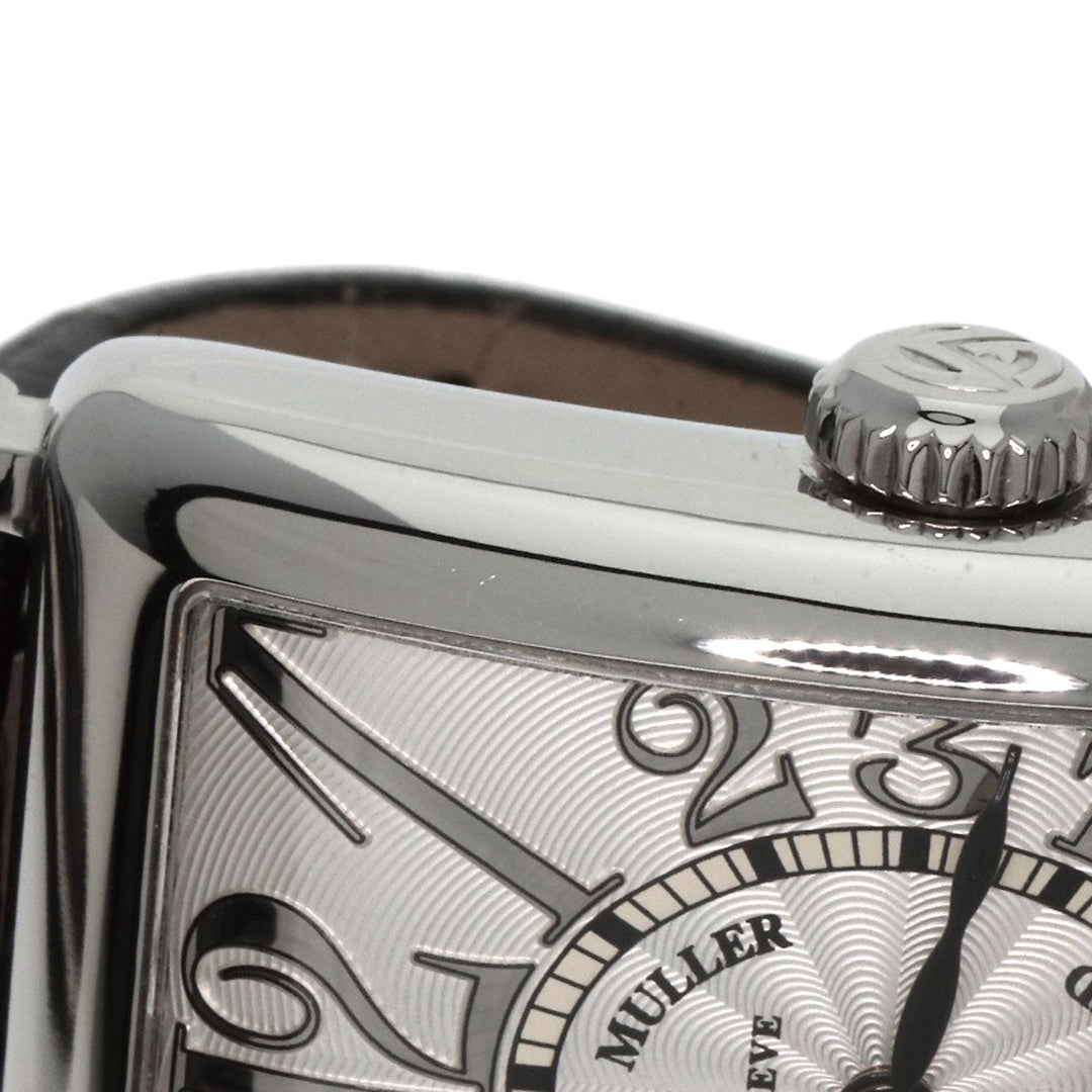 FRANCK MULLER Watches Quartz 902QZ Stainless Steel, Leather Silver Long Island Silver dial Women Used Authentic