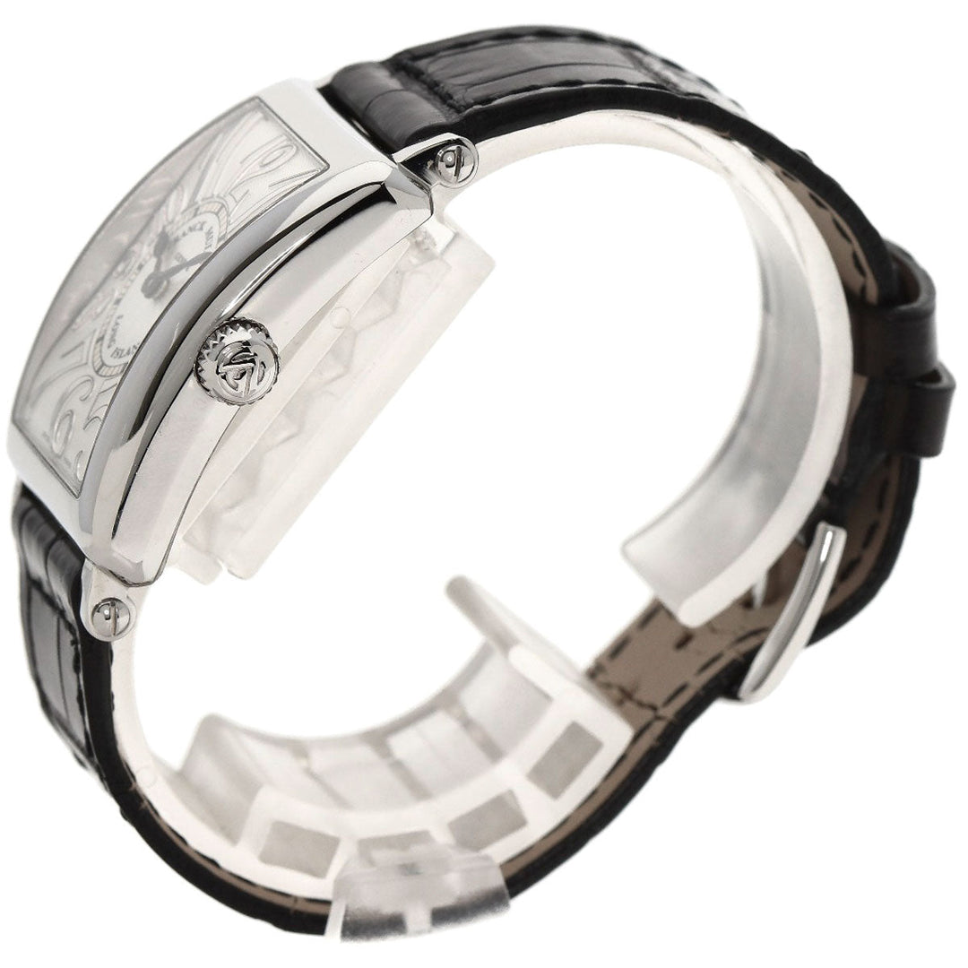 FRANCK MULLER Watches Quartz 902QZ Stainless Steel, Leather Silver Long Island Silver dial Women Used Authentic