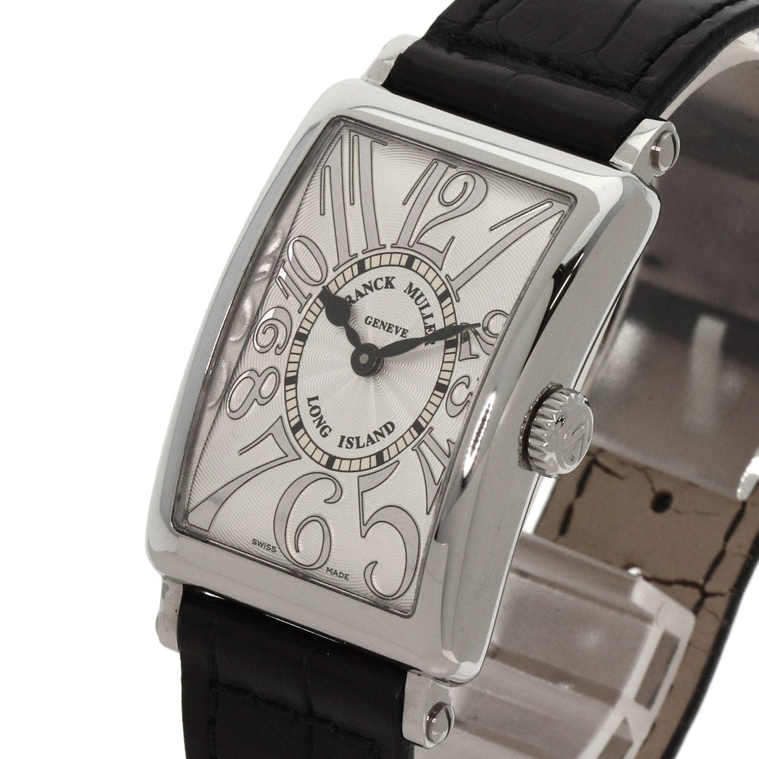 FRANCK MULLER Watches Quartz 902QZ Stainless Steel, Leather Silver Long Island Silver dial Women Used Authentic