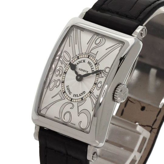 FRANCK MULLER Watches Quartz 902QZ Stainless Steel, Leather Silver Long Island Silver dial Women Used Authentic