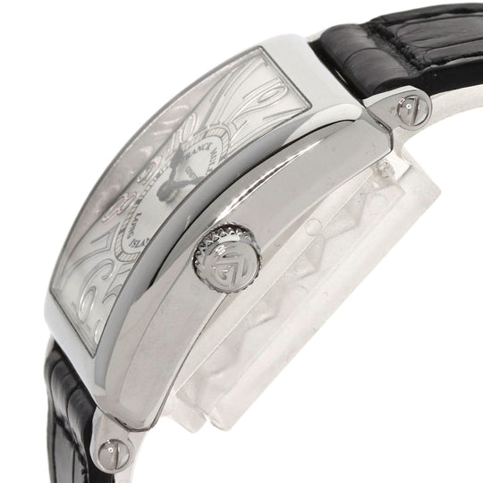 FRANCK MULLER Watches Quartz 902QZ Stainless Steel, Leather Silver Long Island Silver dial Women Used Authentic