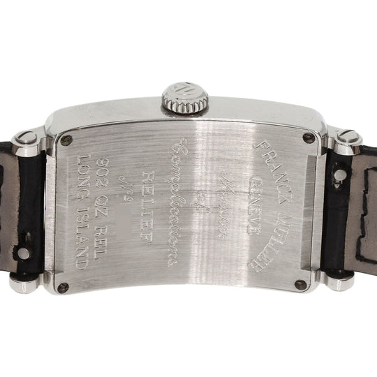 FRANCK MULLER Watches Quartz 902QZ Stainless Steel, Leather Silver Long Island Silver dial Women Used Authentic