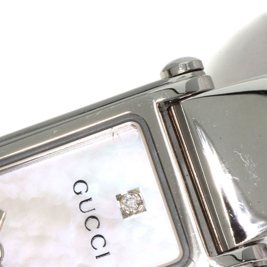 GUCCI Watches Quartz 1500L Stainless Steel , Stainless Steel Silver Square face White shell dial Women Used Authentic