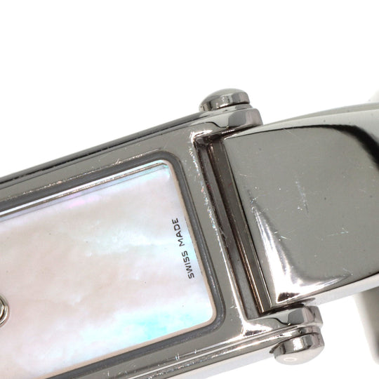 GUCCI Watches Quartz 1500L Stainless Steel , Stainless Steel Silver Square face White shell dial Women Used Authentic