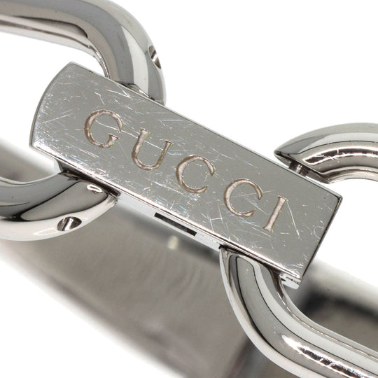 GUCCI Watches Quartz 1500L Stainless Steel , Stainless Steel Silver Square face White shell dial Women Used Authentic