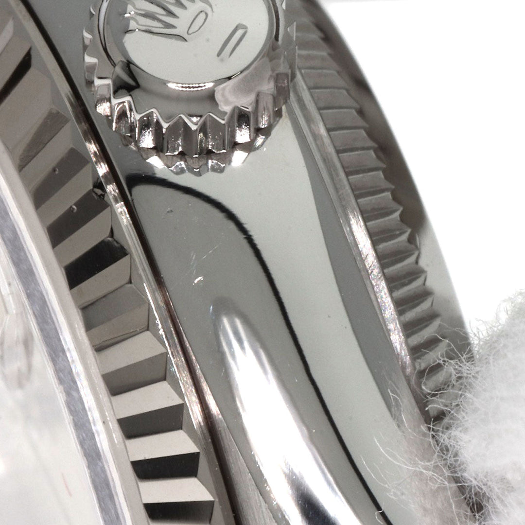 ROLEX Watches Mechanical Automatic 69174G Stainless Steel , Stainless Steel , K18WG Silver Datejust 10P Diamond Silver dial Women Used Authentic