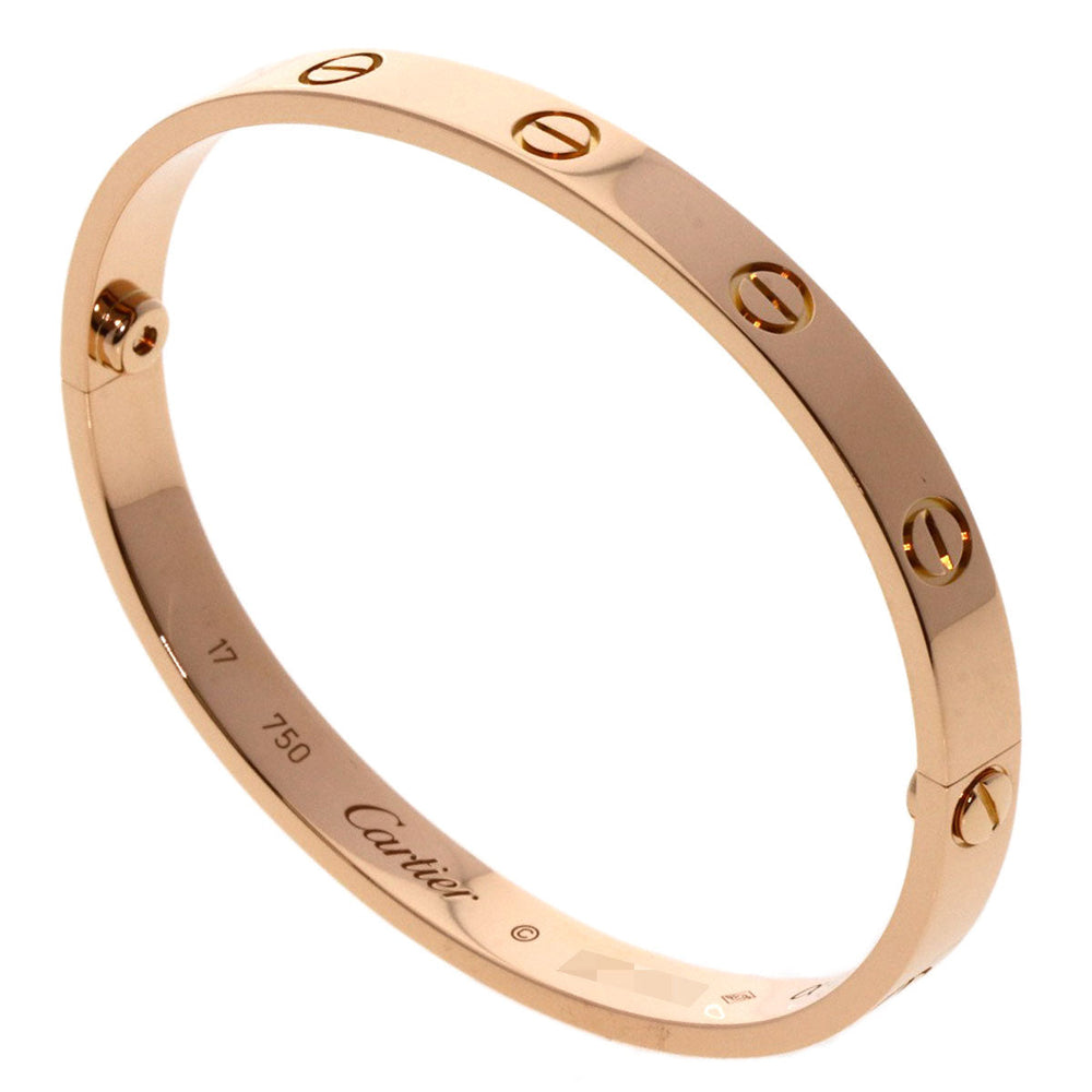 CARTIER bracelet 18K Pink Gold gold Love Breath No Driver #17 Women Used Authentic
