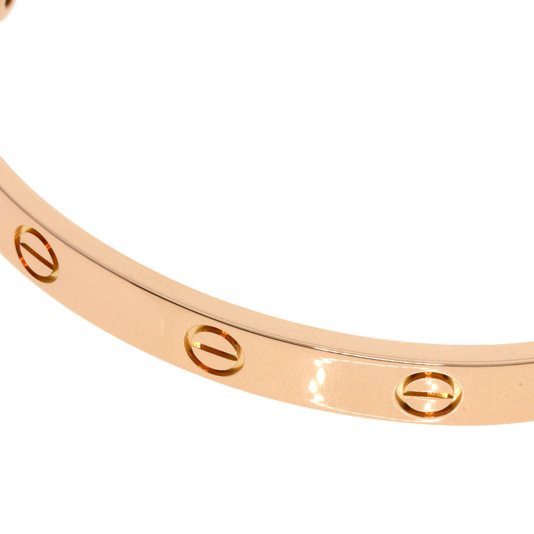 CARTIER bracelet 18K Pink Gold gold Love Breath No Driver #17 Women Used Authentic