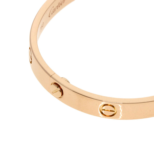 CARTIER bracelet 18K Pink Gold gold Love Breath No Driver #17 Women Used Authentic