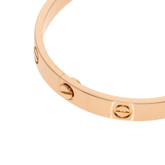 CARTIER bracelet 18K Pink Gold gold Love Breath No Driver #17 Women Used Authentic