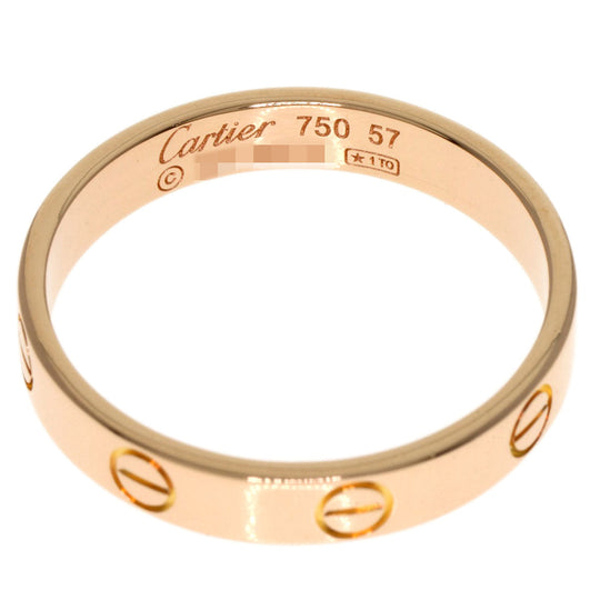 CARTIER Ring 18K Pink Gold gold Mini Love Ring #57