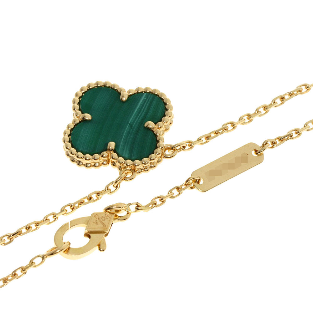 Van Cleef & Arpels Necklace 18K Yellow Gold gold Vintage Alhambra Malachite