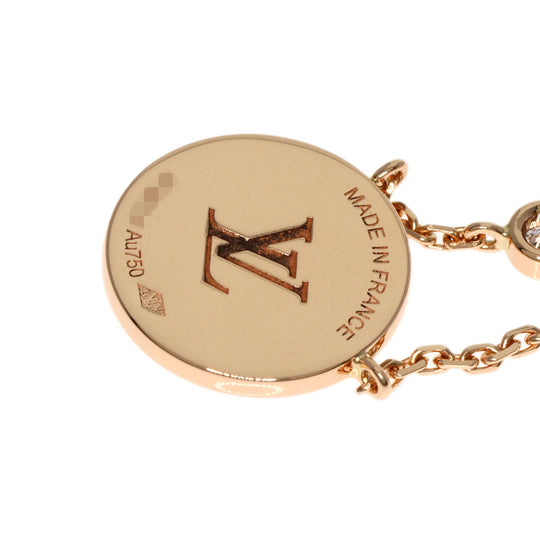 LOUIS VUITTON Necklace 18K Pink Gold gold Sun Blossom 1P Diamond