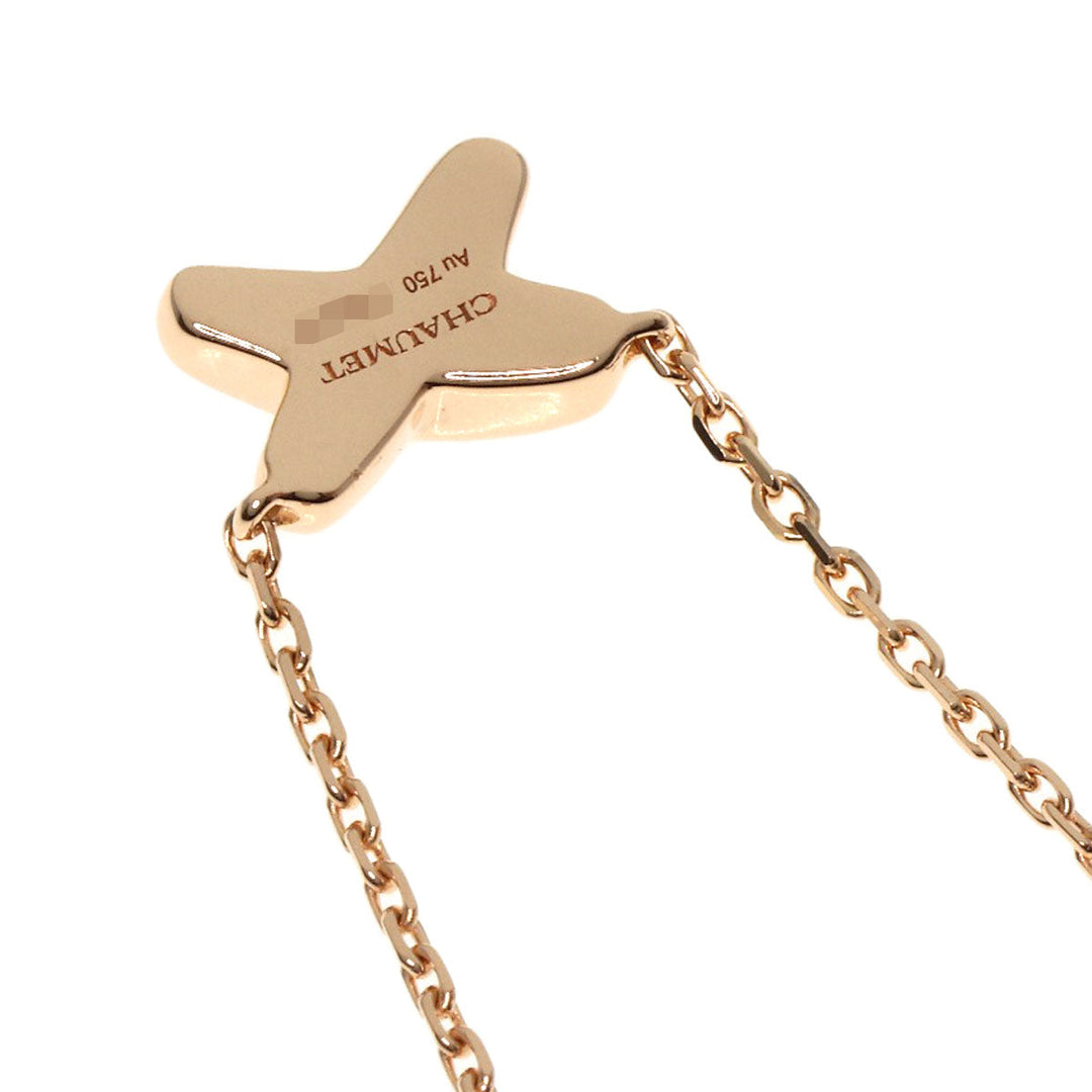 Chaumet Necklace 18K Pink Gold gold Lian Diamond Women Used Authentic