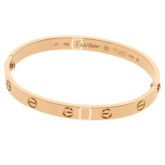 CARTIER bracelet 18K Pink Gold gold Love Breath No Driver #17