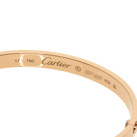 CARTIER bracelet 18K Pink Gold gold Love Breath No Driver #17