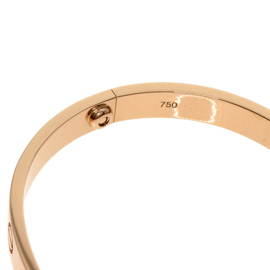 CARTIER bracelet 18K Pink Gold gold Love Breath No Driver #17