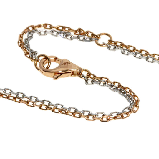 CARTIER Necklace 18K Pink Gold gold Love Three Hoop Diamond