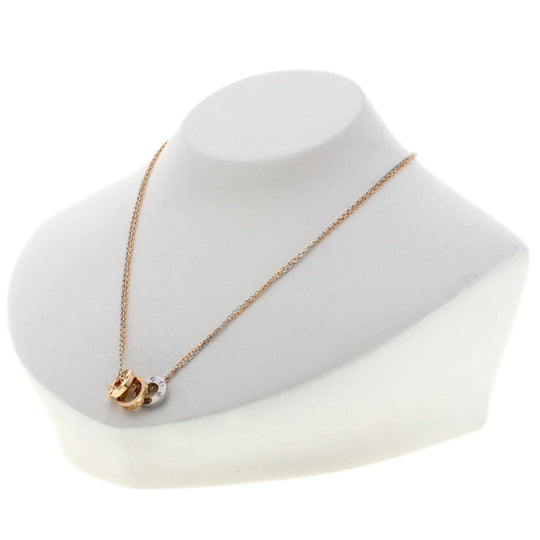 CARTIER Necklace 18K Pink Gold gold Love Three Hoop Diamond