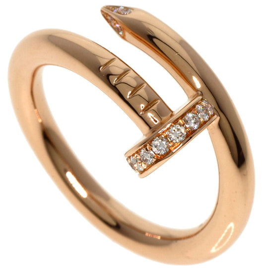CARTIER Ring 18K Pink Gold gold Juste un Clou Classic Model Diamond #51