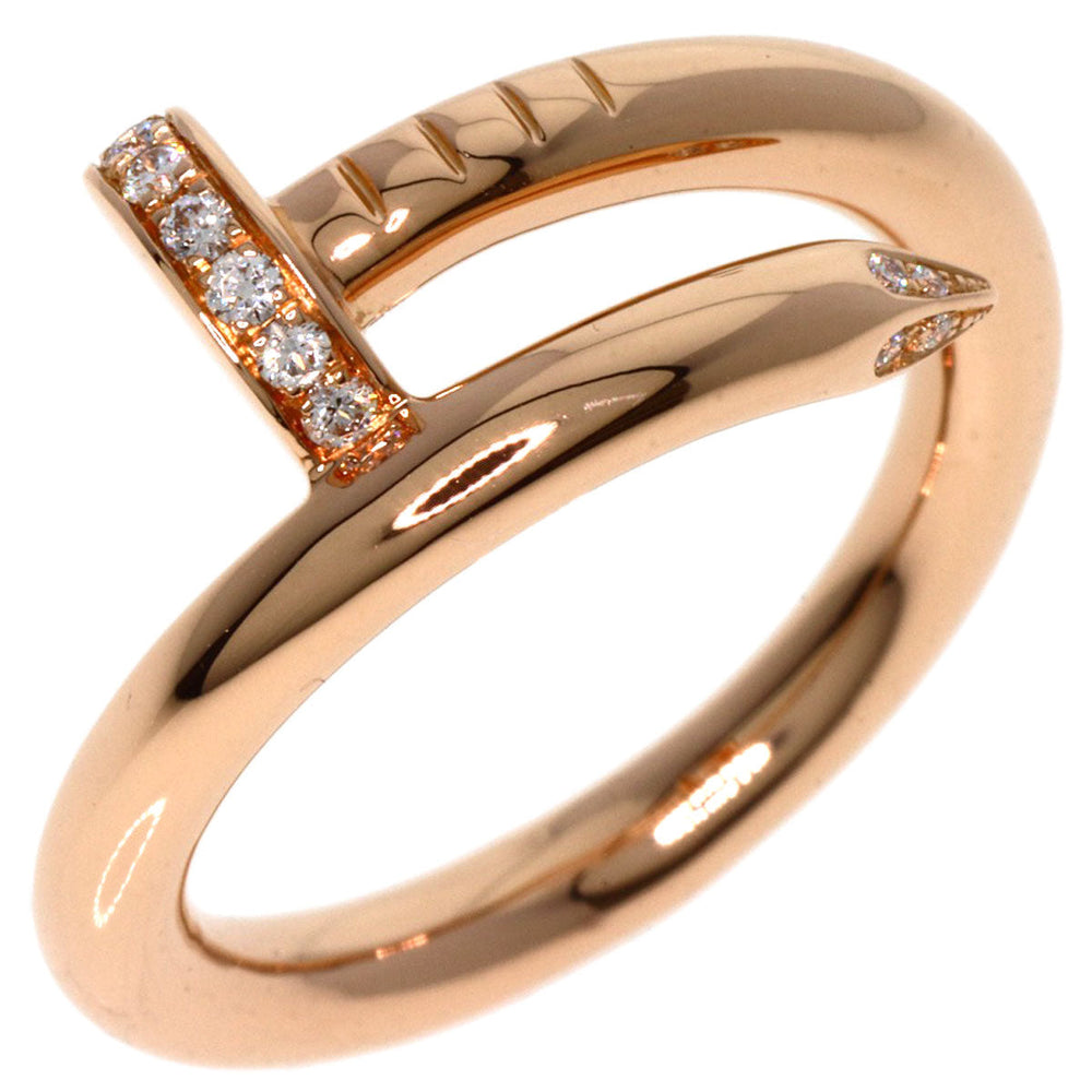 CARTIER Ring 18K Pink Gold gold Juste un Clou Classic Model Diamond #51
