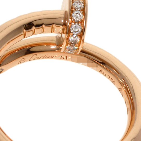 CARTIER Ring 18K Pink Gold gold Juste un Clou Classic Model Diamond #51