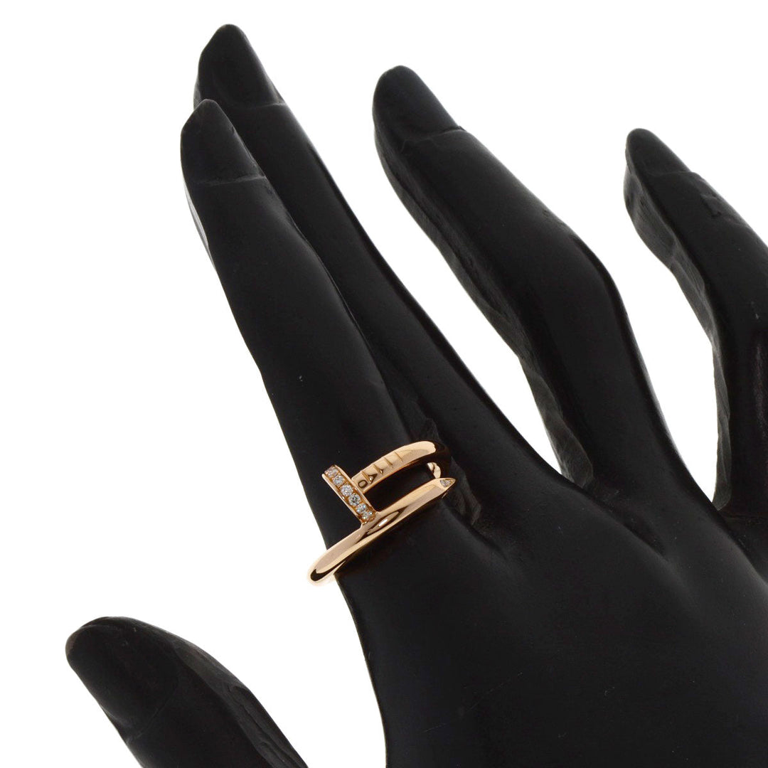 CARTIER Ring 18K Pink Gold gold Juste un Clou Classic Model Diamond #51