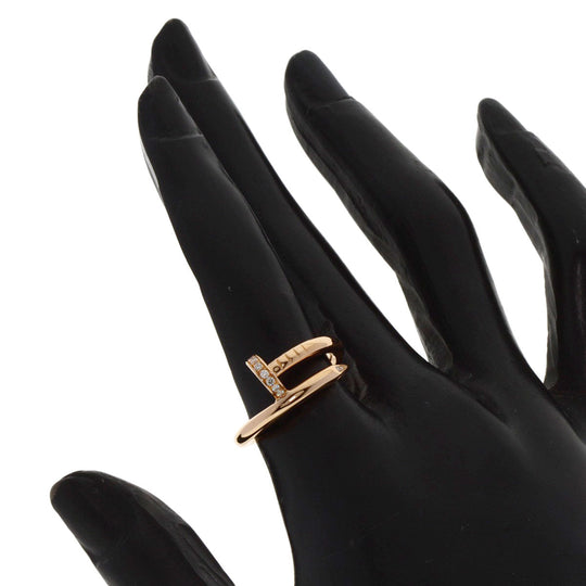 CARTIER Ring 18K Pink Gold gold Juste un Clou Classic Model Diamond #51