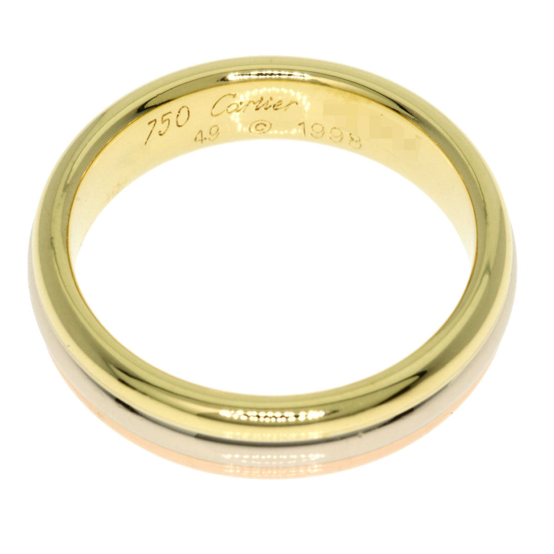 CARTIER Ring 18K Yellow Gold gold Three colors # 49