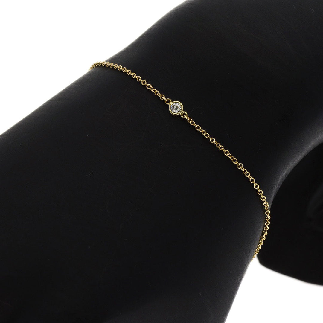 TIFFANY&Co. bracelet 18K Yellow Gold gold By the yard diamond Women Used Authentic