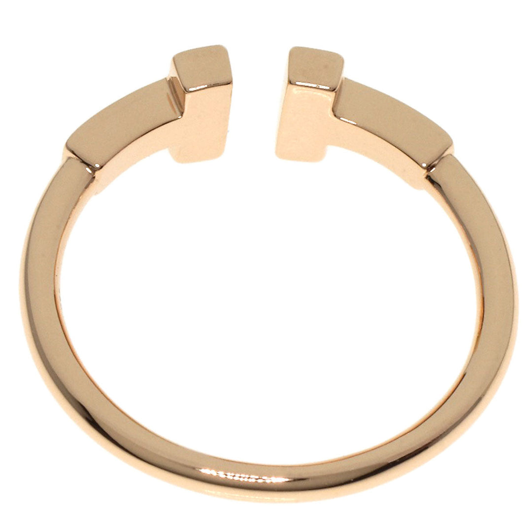 TIFFANY&Co. Ring 18K Pink Gold gold T wire diamond