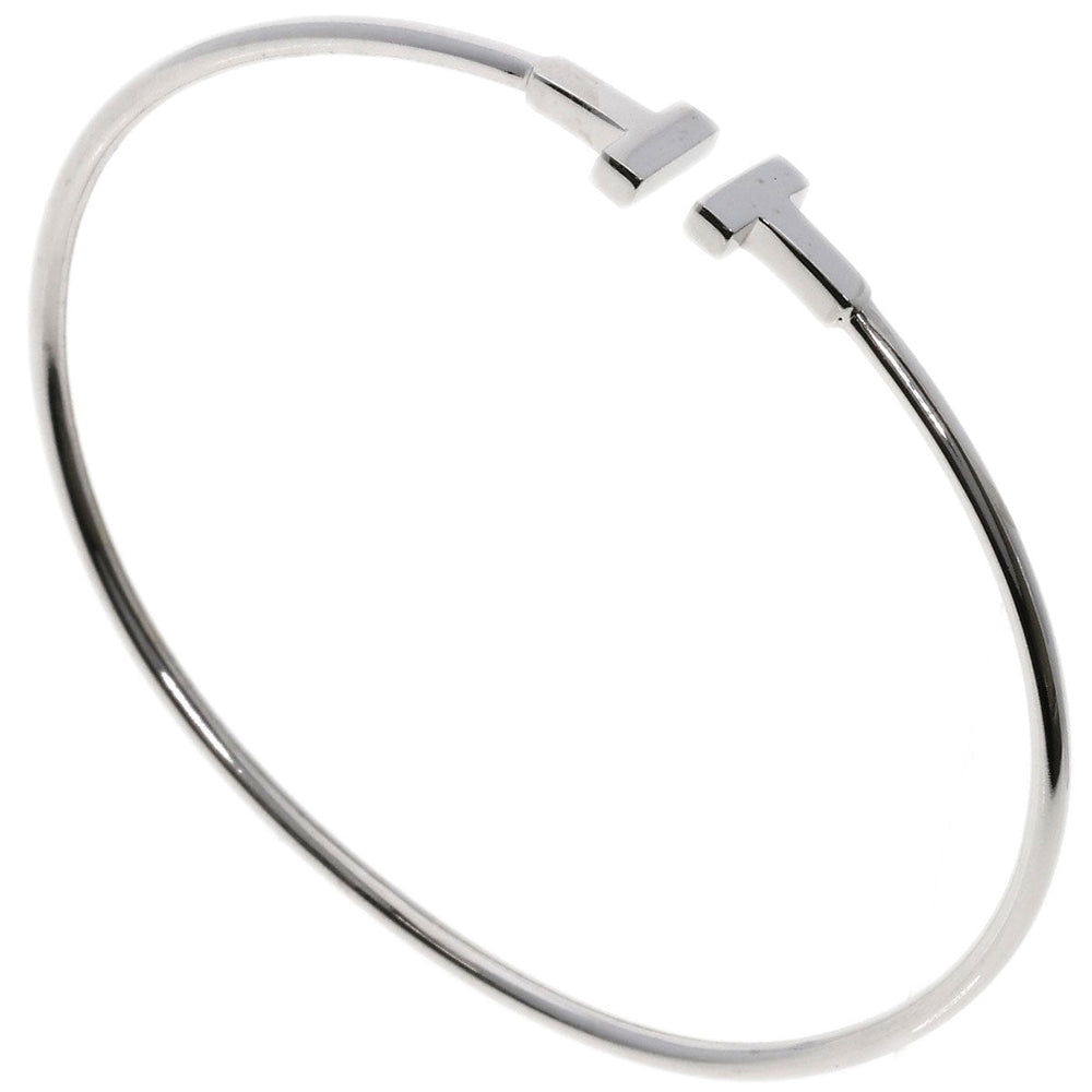 TIFFANY&Co. bracelet K18WG Silver T wire