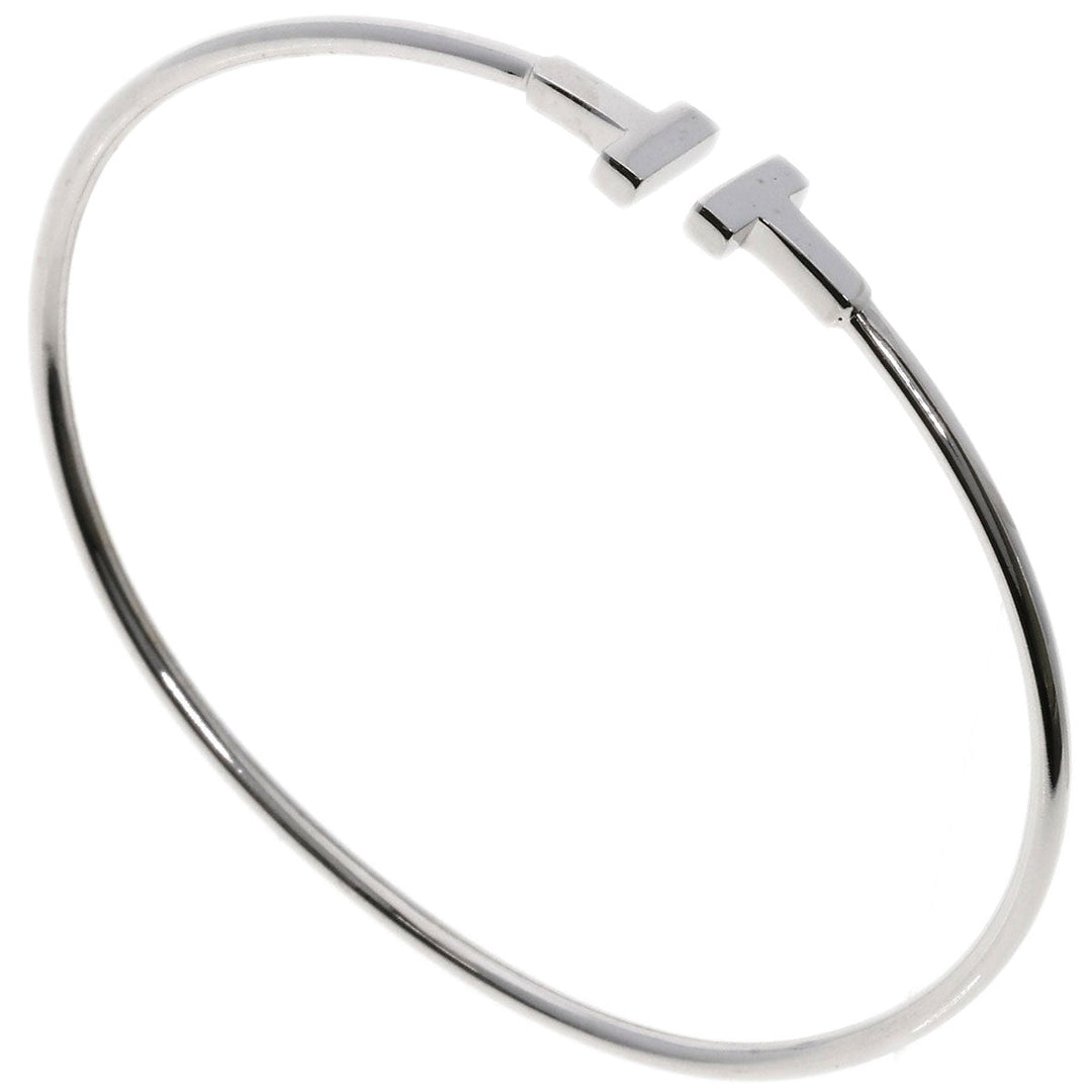 TIFFANY&Co. bracelet K18WG Silver T wire