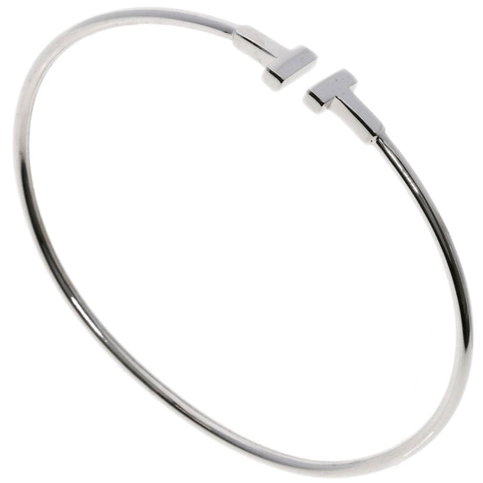 TIFFANY&Co. bracelet K18WG Silver T wire