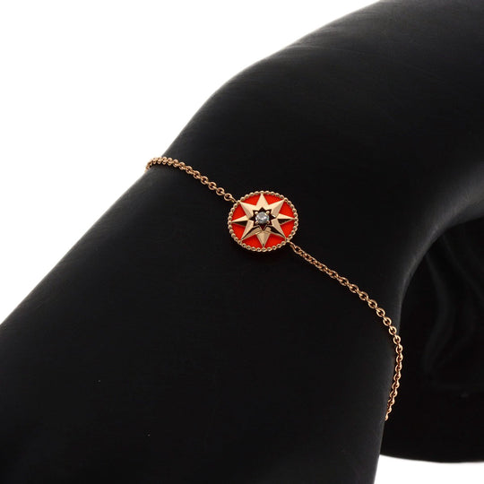 Dior Brooch 18K Pink Gold gold Rose des Vents Diamonds