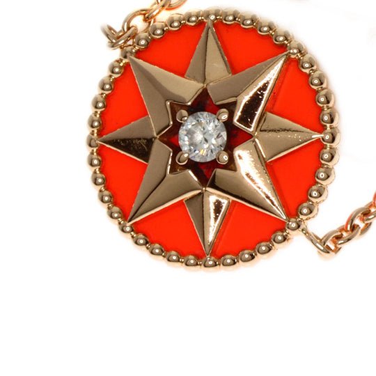Dior Brooch 18K Pink Gold gold Rose des Vents Diamonds